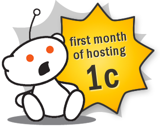 First month of hosting 1¢